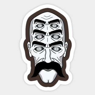 Peculiar humanoid creature Sticker